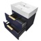 Floating Small Bathroom Vanity, Modern, Blue, 24